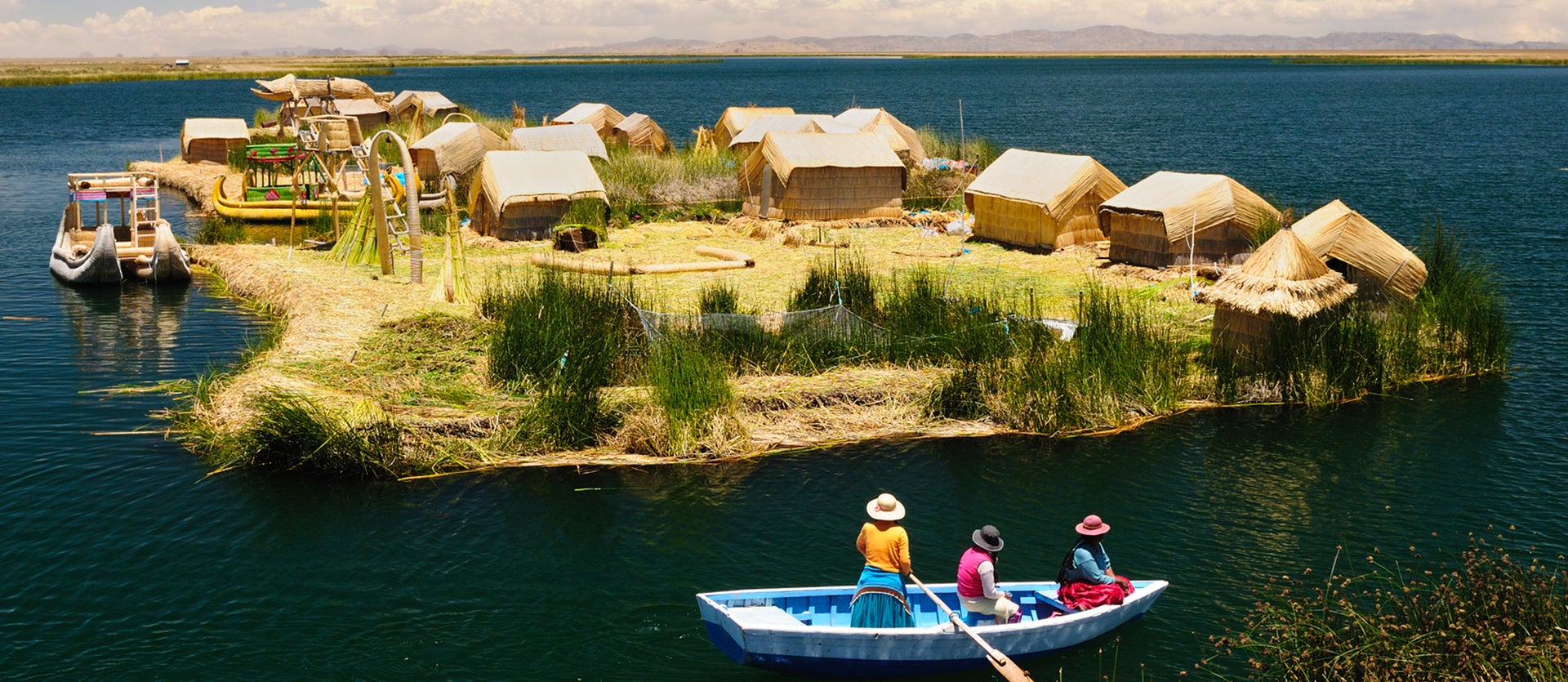 Îles flottantes des Uros, lac Titicaca